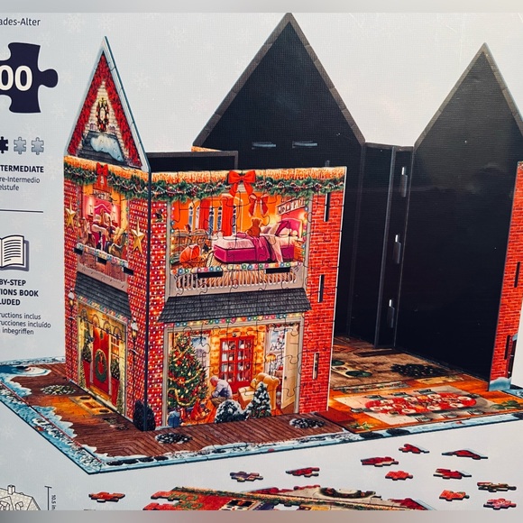 Eurographics NWT Unbelievably Giant Christmas House 1100 Piece 3D Jigsaw Puzzle - Picture 7 of 7